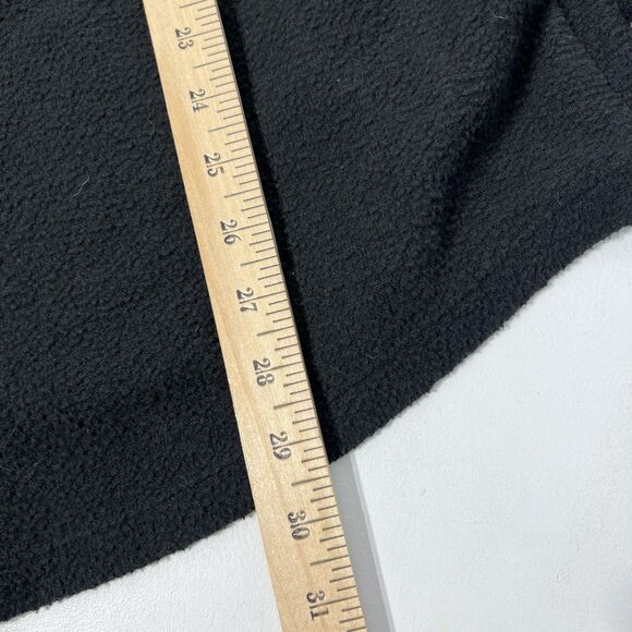 Victorias Secret Pink Shirt Womens XL Black Fleece Button Up Shacket Logo Lounge - Picture 9 of 9